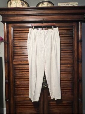 Sag Harbor Light Pink/Tan Pleated Trousers